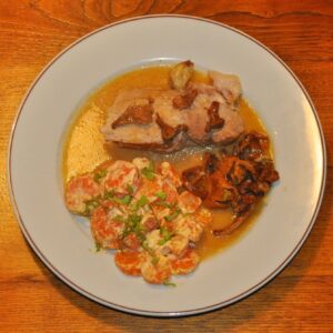 Recette de Epaule de porc aux girolles